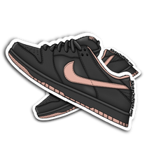 SB Dunk Low "Coral Black" Sneaker Sticker