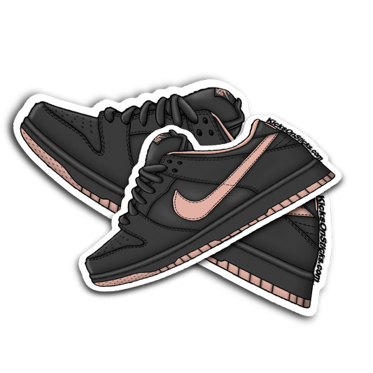 SB Dunk Low "Coral Black" Sneaker Sticker