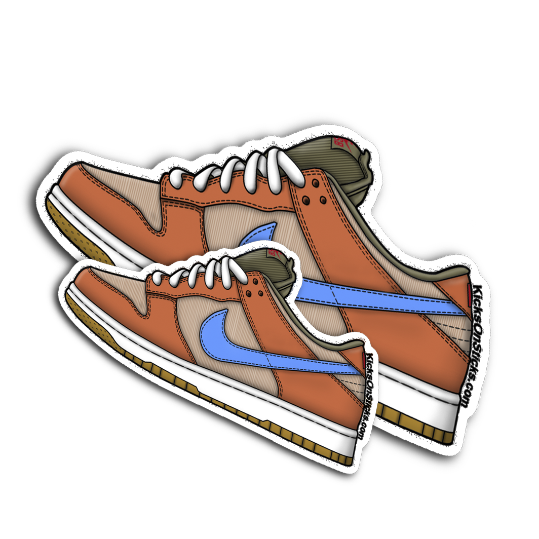 SB Dunk Low "Corduroy" Sneaker Sticker