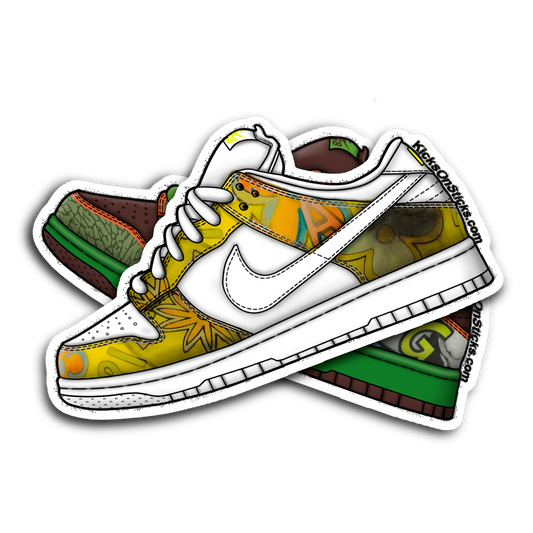 SB Dunk Low "De La Soul White" Sneaker Sticker
