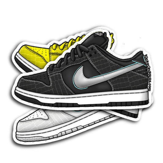 SB Dunk Low "Diamond" Black Sneaker Sticker