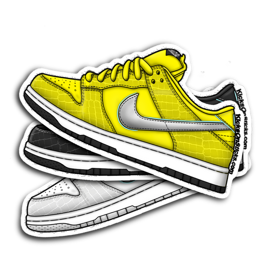 SB Dunk Low "Diamond" Canary Sneaker Sticker