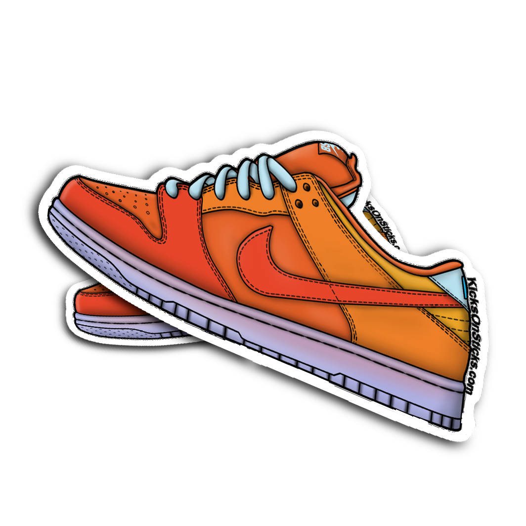 SB Dunk Low "Fire and Ice" Sneaker Sticker