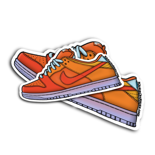 SB Dunk Low "Fire and Ice" Sneaker Sticker