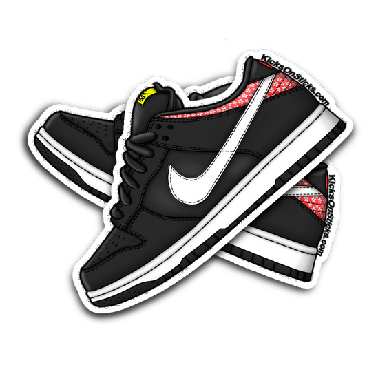 SB Dunk Low "Firecracker Black" Sneaker Sticker
