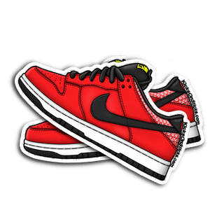 SB Dunk Low "Firecracker Red" Sneaker Sticker