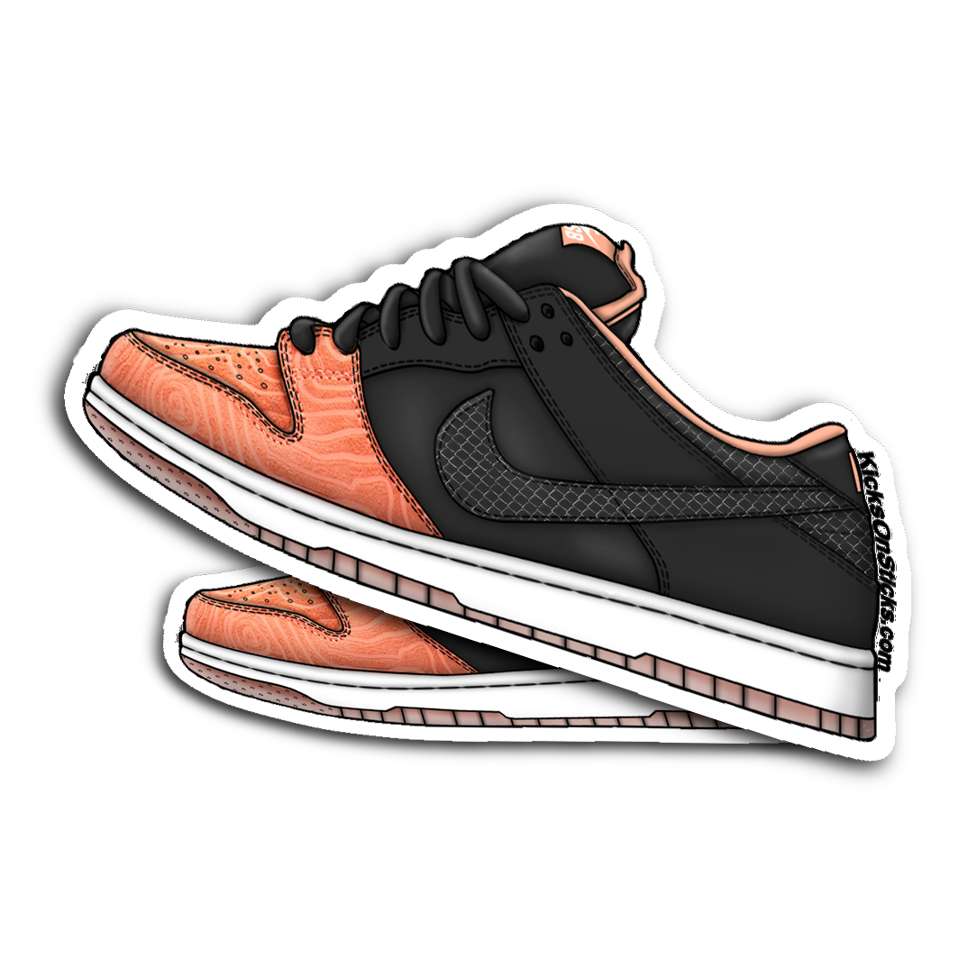 SB Dunk Low "Fish Ladder Salmon" Sneaker Sticker