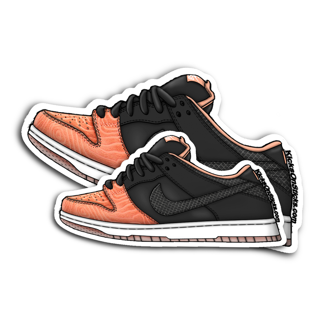 SB Dunk Low "Fish Ladder Salmon" Sneaker Sticker