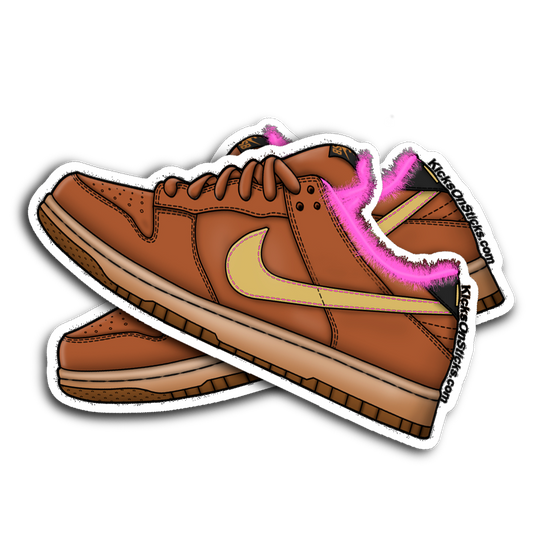 SB Dunk Low "Gibson" Sneaker Sticker