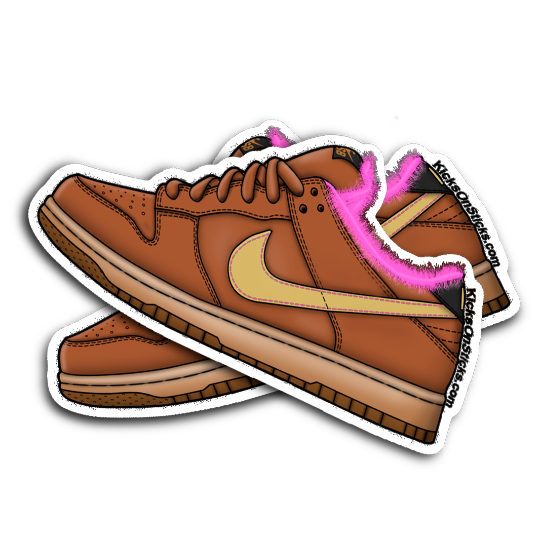 SB Dunk Low Gibson Sneaker Sticker