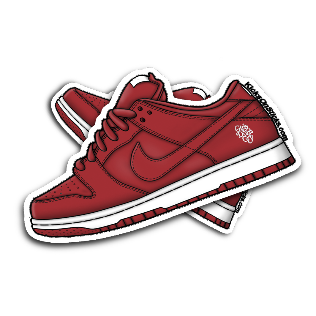 SB Dunk Low "Big Girls Dont Cry" Sneaker Sticker