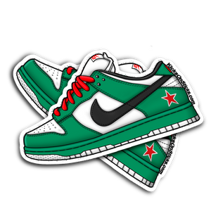 SB Dunk Low "Heineken" Sneaker Sticker