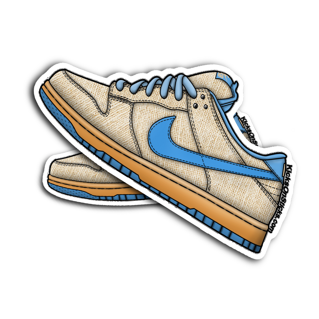 SB Dunk Low "Hemp Blue" Sneaker Sticker