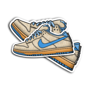 SB Dunk Low "Hemp Blue" Sneaker Sticker