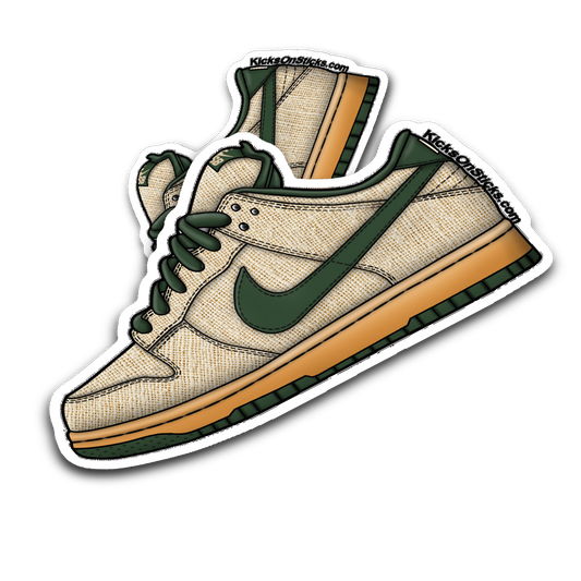 SB Dunk Low "Hemp Green" Sneaker Sticker