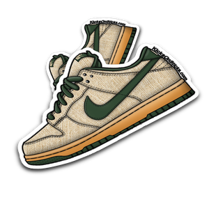 SB Dunk Low "Hemp Green" Sneaker Sticker