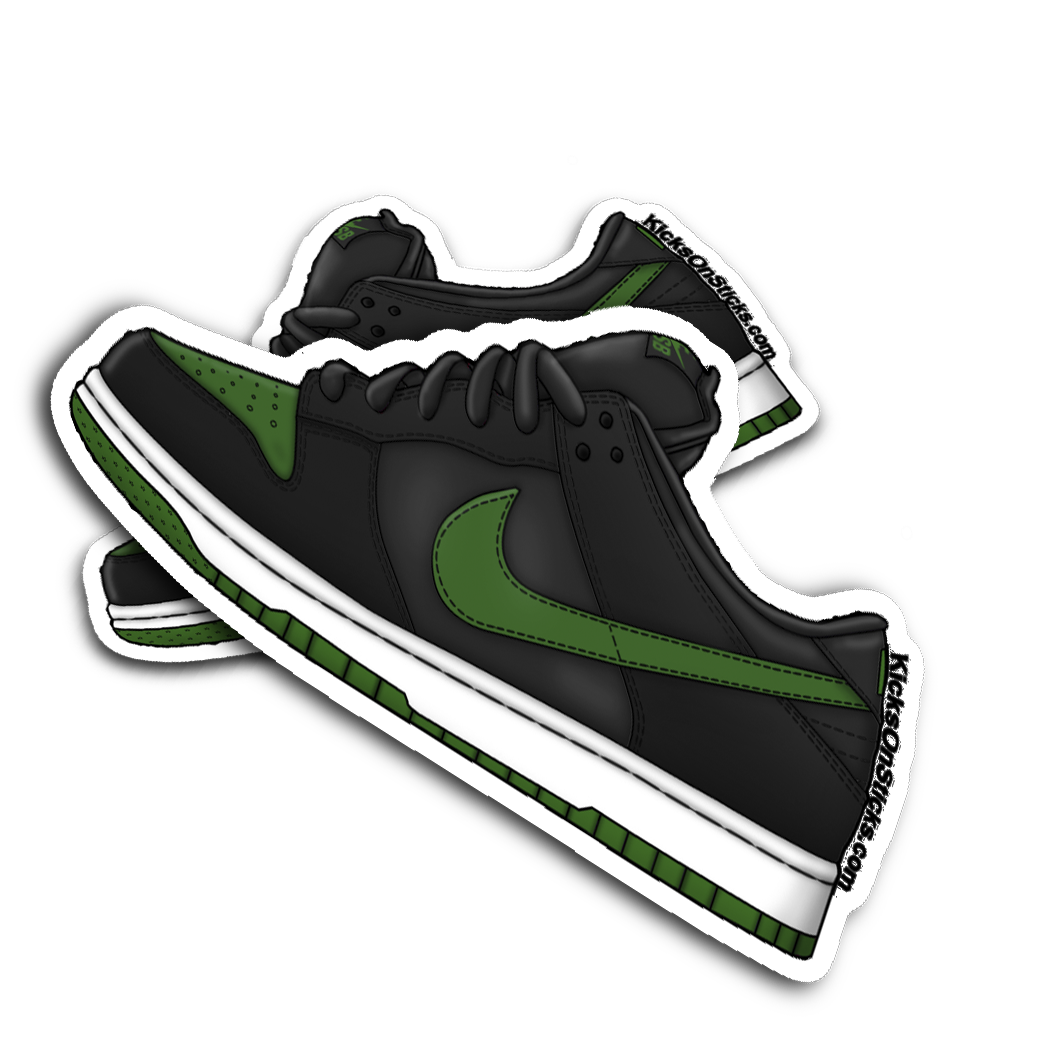 SB Dunk Low "J Pack Pine Green" Sneaker Sticker