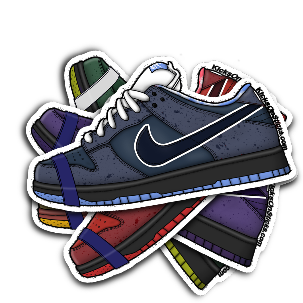 SB Dunk Low "Lobster Blue" Sneaker Sticker