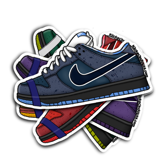 SB Dunk Low "Lobster Blue" Sneaker Sticker