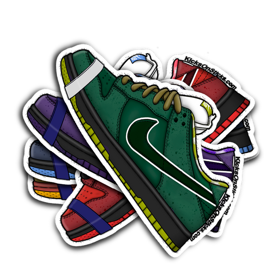 SB Dunk Low "Lobster Green" Sneaker Sticker