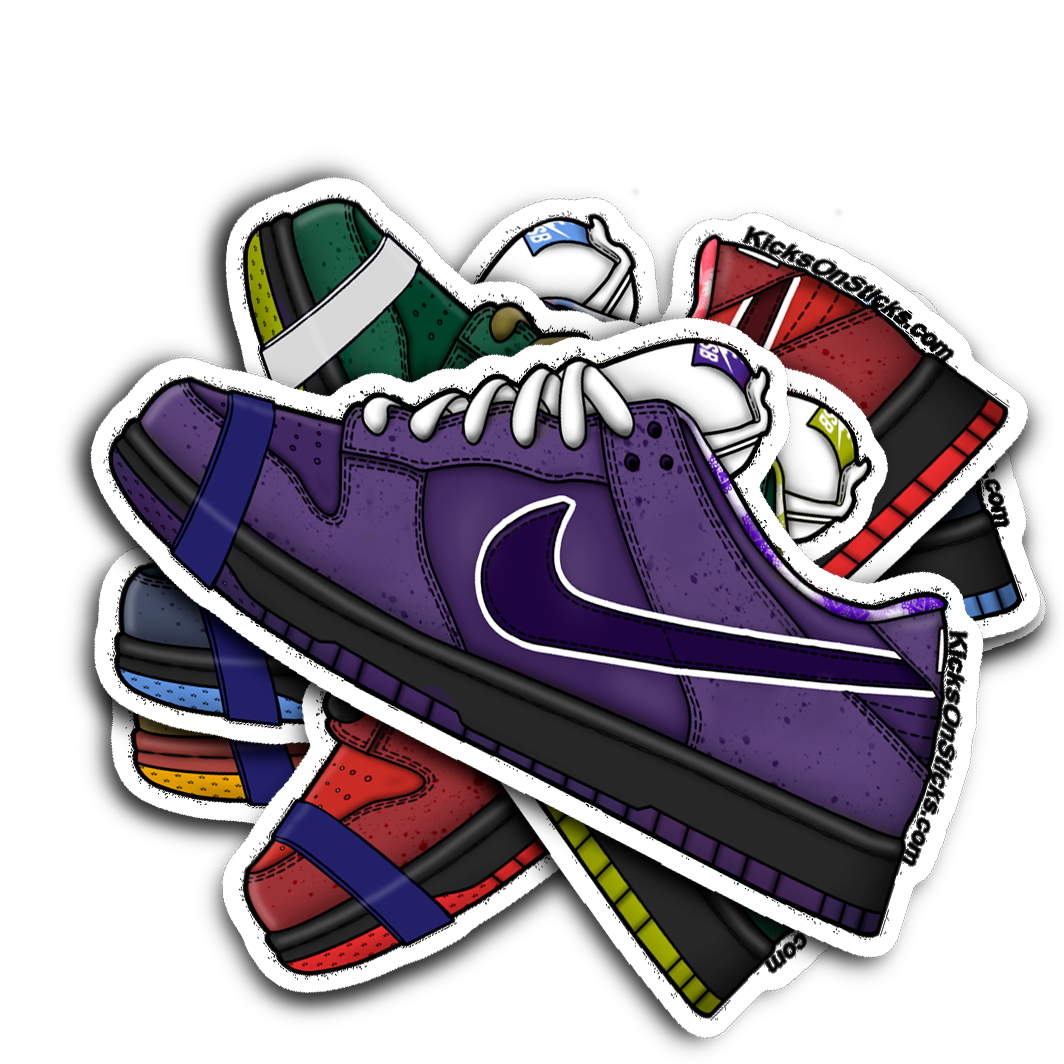 SB Dunk Low "Lobster Purple" Sneaker Sticker