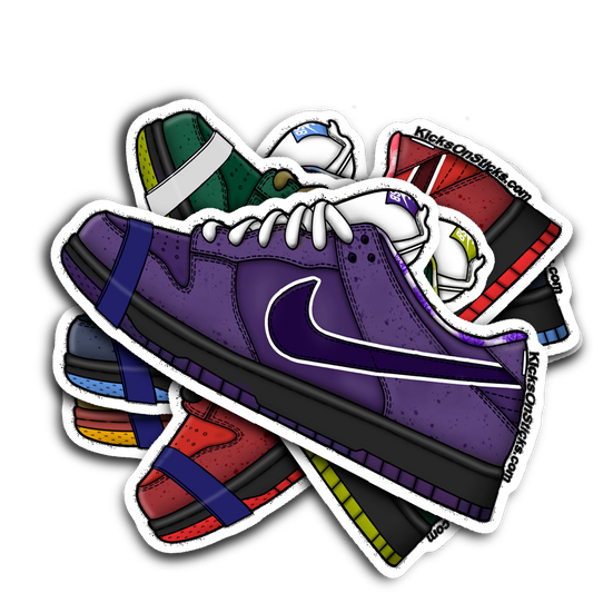 SB Dunk Low "Lobster Purple" Sneaker Sticker