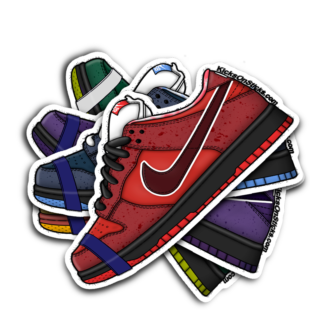 SB Dunk Low "Lobster Red" Sneaker Sticker