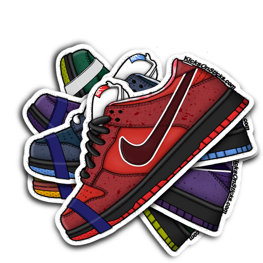 SB Dunk Low "Lobster Red" Sneaker Sticker