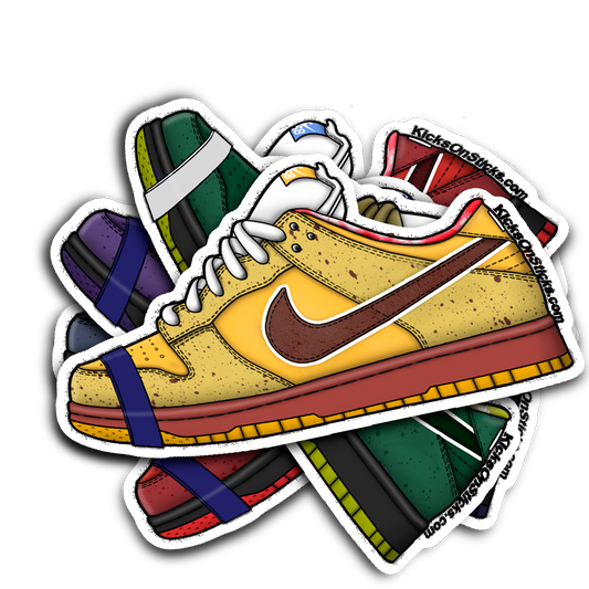 SB Dunk Low "Lobster Yellow" Sneaker Sticker