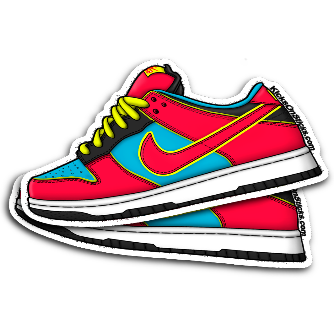 SB Dunk Low "Pacman" Sneaker Sticker