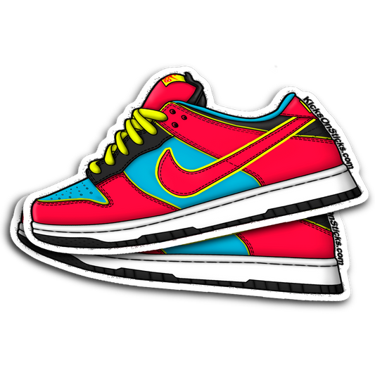 SB Dunk Low "Pacman" Sneaker Sticker