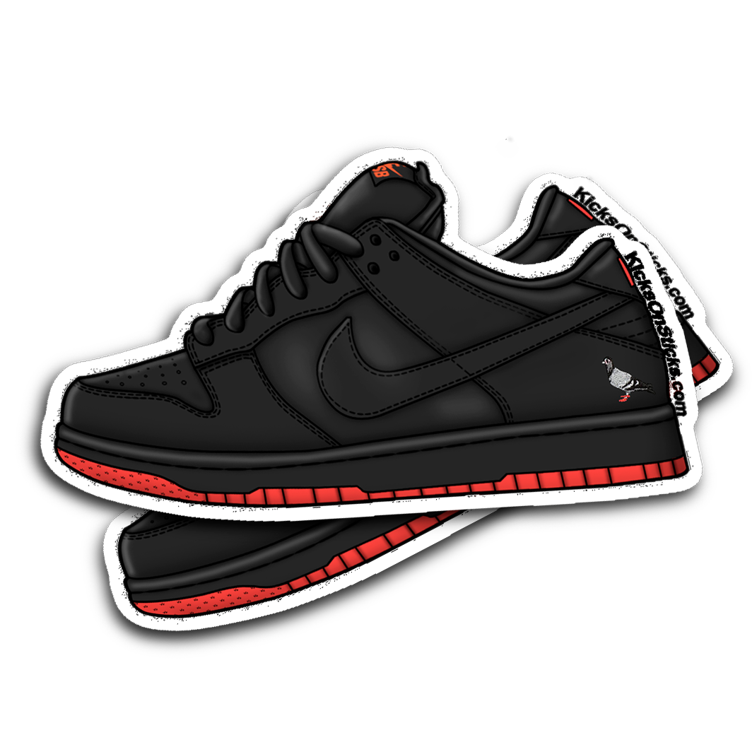 SB Dunk Low "Pigeon Black" Sneaker Sticker