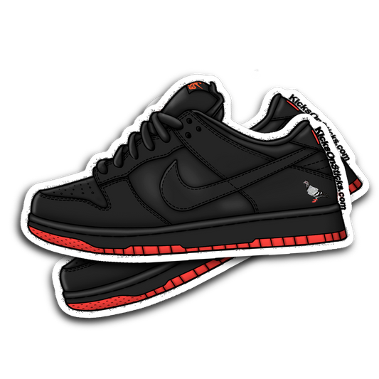 SB Dunk Low "Pigeon Black" Sneaker Sticker