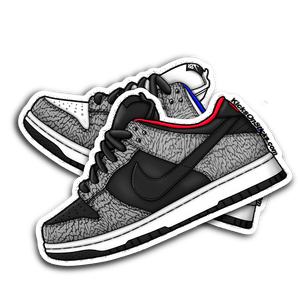SB Dunk Low "Supreme Black" Sneaker Sticker