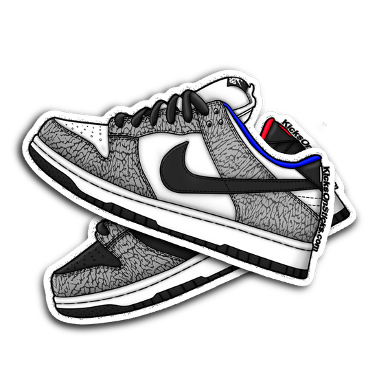 SB Dunk Low "Supreme Cement Blue" Sneaker Sticker