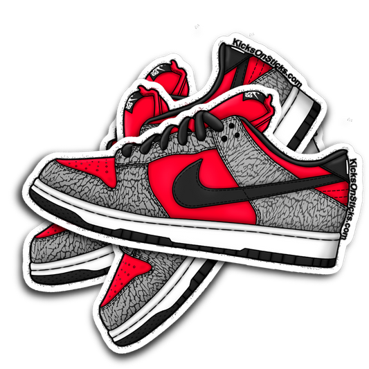 SB Dunk Low "Supreme Red" Sneaker Sticker