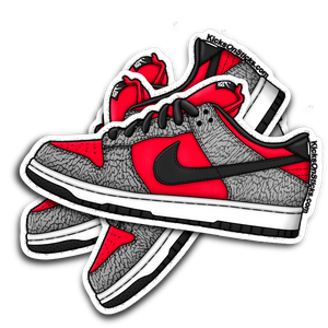 SB Dunk Low "Supreme Red" Sneaker Sticker