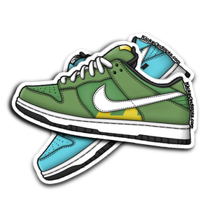 SB Dunk Low "Green Taxi" Sneaker Sticker