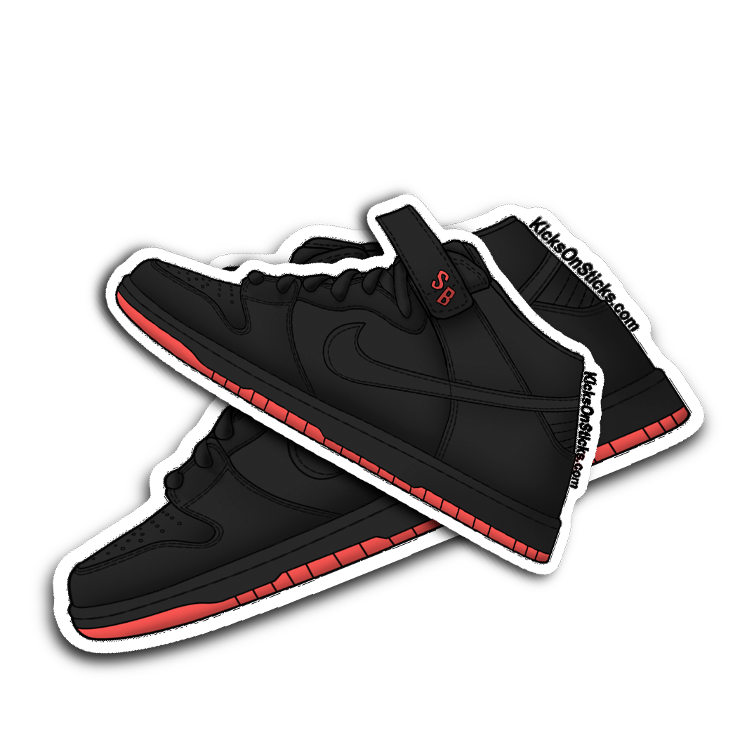 SB Dunk Mid "Halloween" Sneaker Sticker