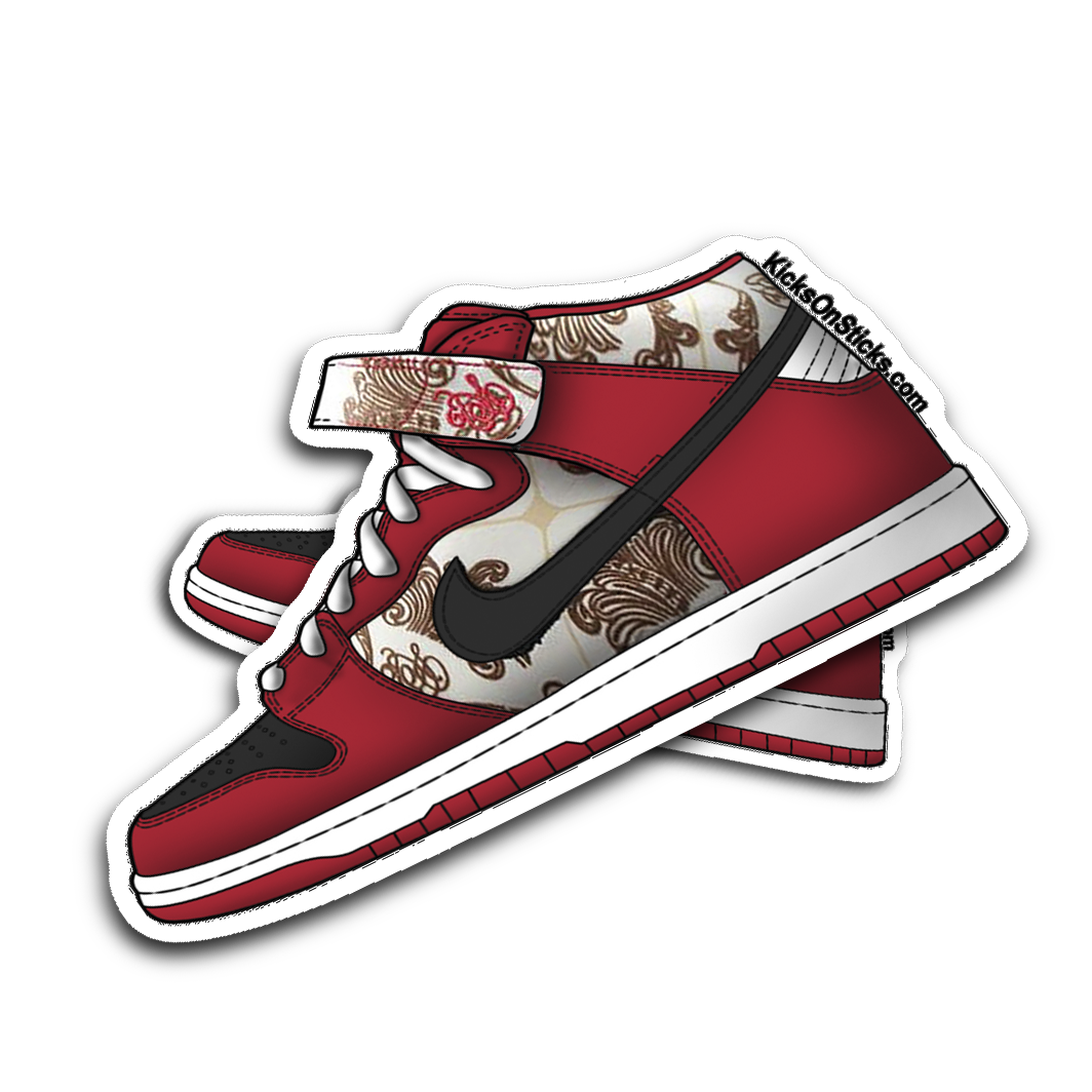 SB Dunk Mid "Linoleum" Sneaker Sticker