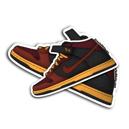 SB Dunk Mid "Ostrich Team Red" Sneaker Sticker