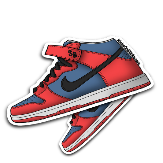 SB Dunk Mid "Spiderman" Sneaker Sticker