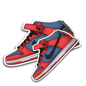 SB Dunk Mid "Spiderman" Sneaker Sticker