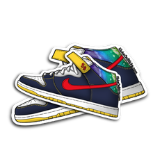 SB Dunk Mid "Tie Dye" Sneaker Sticker