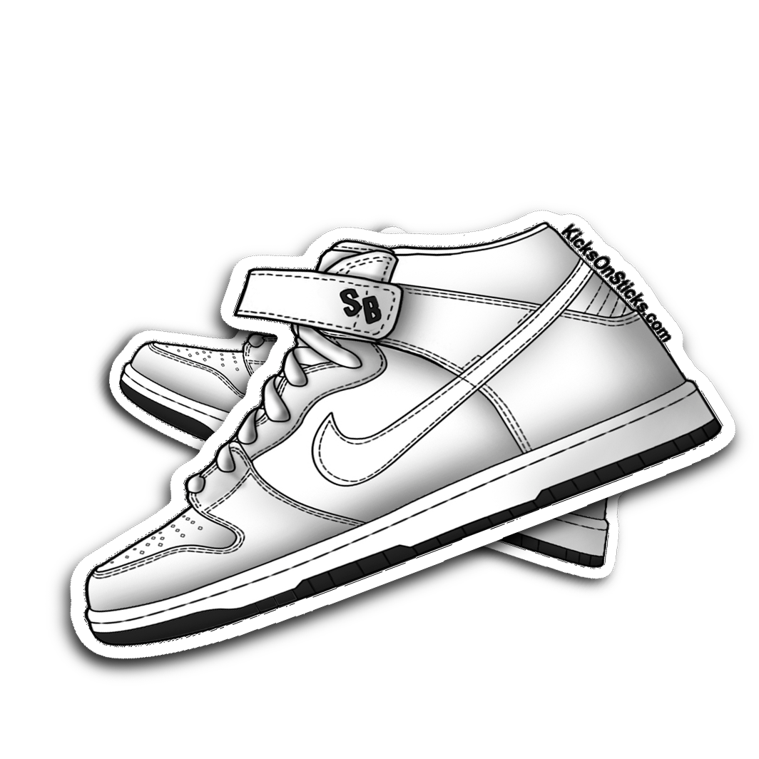 SB Dunk Mid "Tokyo Canvas" Sneaker Sticker