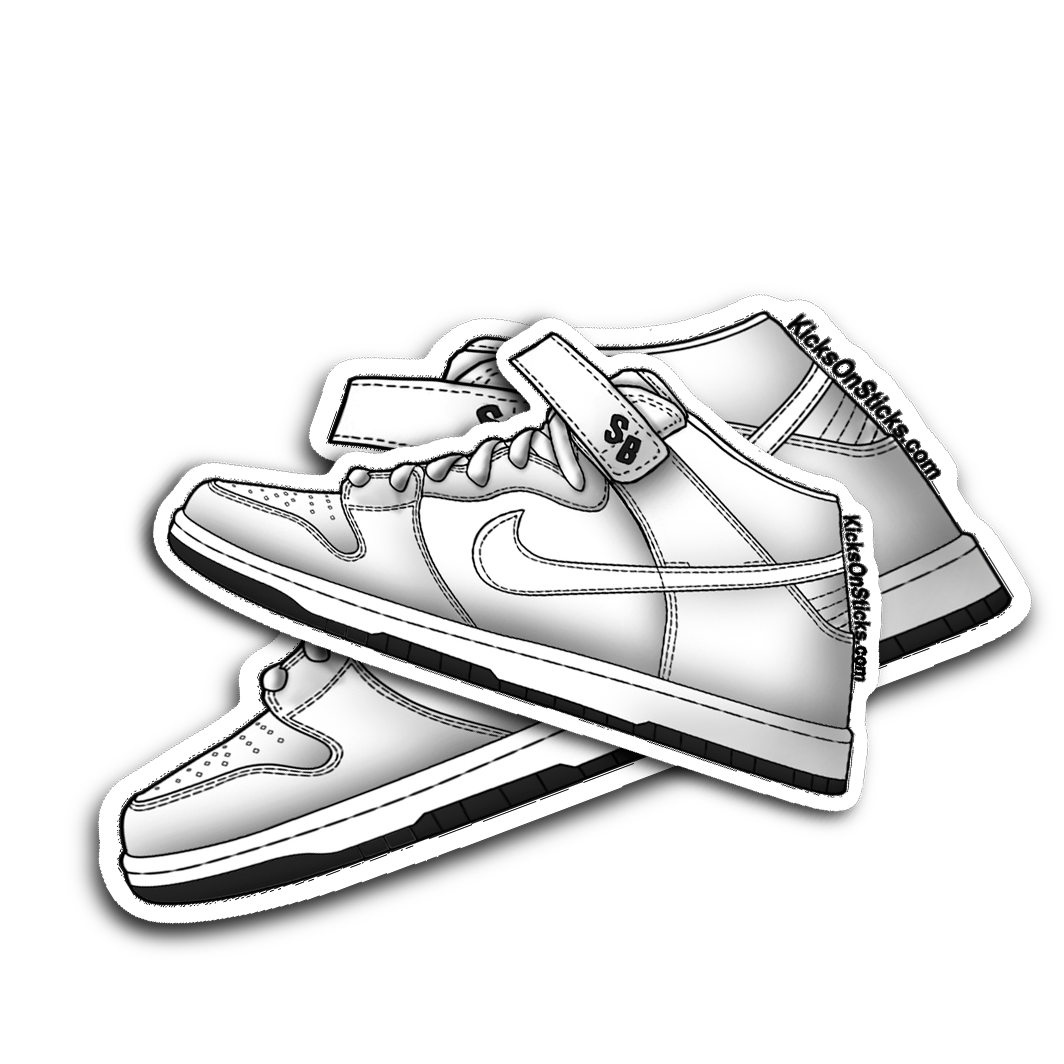 SB Dunk Mid "Tokyo Canvas" Sneaker Sticker