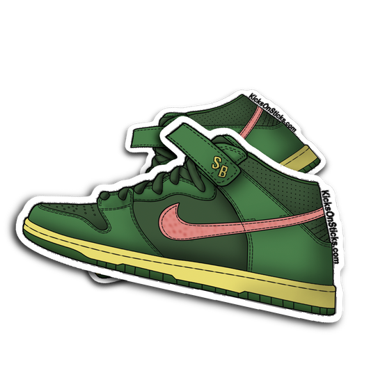 SB Dunk Mid "Watermelon" Sneaker Sticker