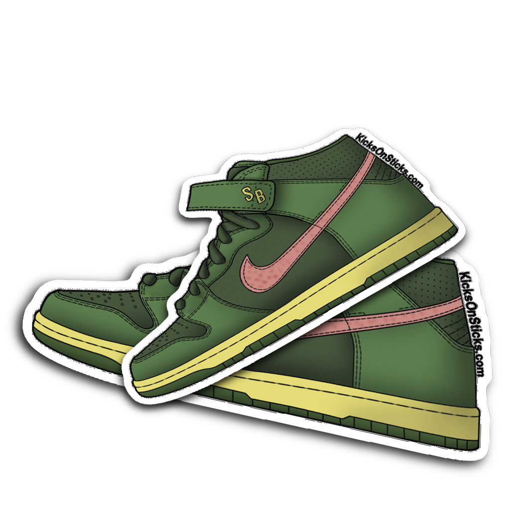 SB Dunk Mid "Watermelon" Sneaker Sticker