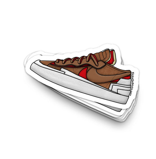 Sacai Blazer Low "British Tan" Sneaker Sticker