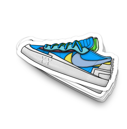 Sacai Blazer Low "KAWS Blue" Sneaker Sticker